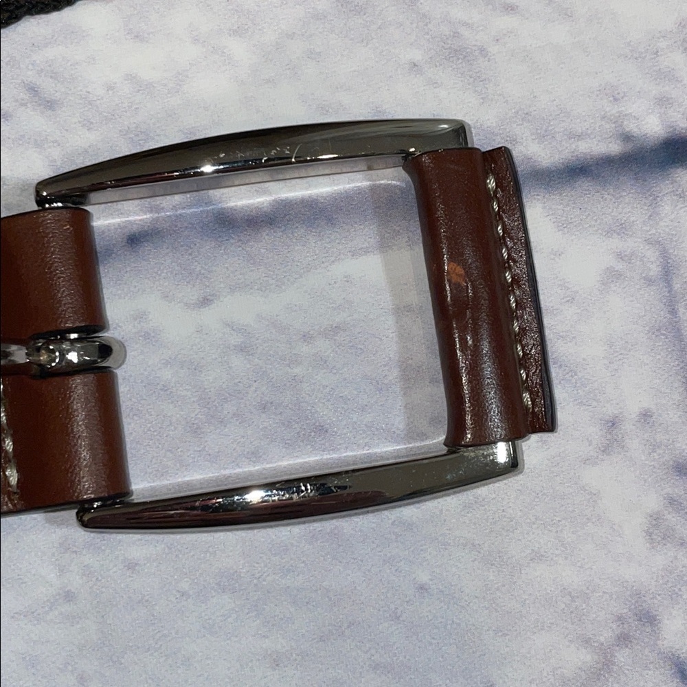 Tommy Bahama Black and Brown Woven Belt. XL - Picture 4 of 5
